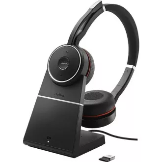 Jabra Evolve 75 SE vezeték nélküli fejhallgató, sztereó, MS, töltőállvánnyal együtt