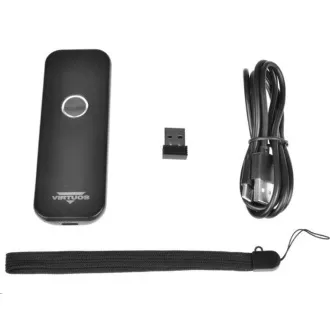 Virtuos CCD 2D olvasó Virtuos HW-856A mini, vezeték nélküli, kézi, fekete