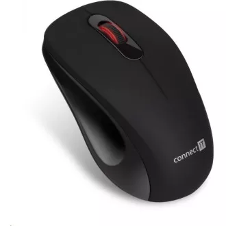 CONNECT IT "MUTE" vezeték nélküli optikai csendes egér, USB, (+ 1x AA elem nélkül), fekete