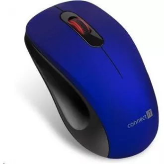 CONNECT IT "MUTE" vezeték nélküli optikai néma egér, USB, (+ 1x AA elem nélkül), kék