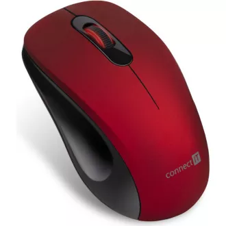 CONNECT IT "MUTE" vezeték nélküli optikai csendes egér, USB, (+ 1x AA elem nélkül), piros CONNECT IT "MUTE" vezeték nélküli optikai csendes egér, USB, (+ 1x AA elem nélkül), piros