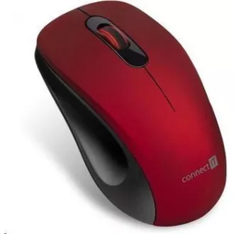 CONNECT IT "MUTE" vezeték nélküli optikai csendes egér, USB, (+ 1x AA elem nélkül), piros CONNECT IT "MUTE" vezeték nélküli optikai csendes egér, USB, (+ 1x AA elem nélkül), piros