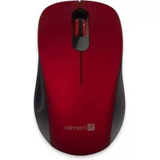 CONNECT IT "MUTE" vezeték nélküli optikai csendes egér, USB, (+ 1x AA elem nélkül), piros CONNECT IT "MUTE" vezeték nélküli optikai csendes egér, USB, (+ 1x AA elem nélkül), piros