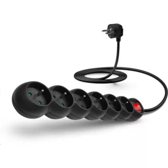 CONNECT IT hosszabbító kábel 230 V, 6 aljzat, 5 m, kapcsolóval (fekete) CONNECT IT hosszabbító kábel 230 V, 6 aljzat, 5 m, kapcsolóval (fekete)