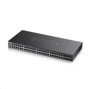 Zyxel GS2220-50 50 portos L2 menedzselt gigabites switch, 44x gigabites RJ45, 4x gigabites RJ45/SFP, 2x gigabites SFP