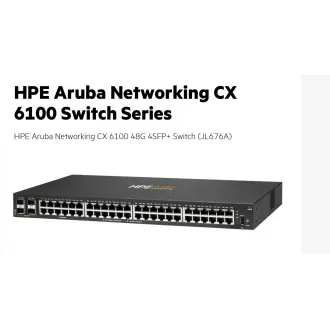 HPE Aruba Networking CX6100 48G 4SFP  kapcsoló RENEW JL676A