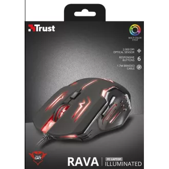 TRUST Mouse GXT 108 RAVA ILluminated Game Mouse TRUST Mouse GXT 108 RAVA ILluminated Game Mouse
