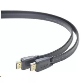 PREMIUMCORD HDMI High Speed Ethernet lapos kábel, aranyozott csatlakozók, 1m PREMIUMCORD HDMI High Speed Ethernet lapos kábel, aranyozott csatlakozók, 1m
