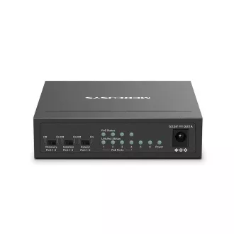 MERCUSYS switch MS106LP (6x100Mbps, 4xPoE , 40W, ventilátor nélküli)