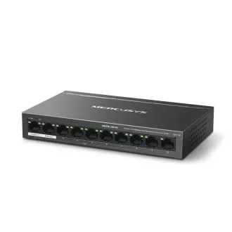 MERCUSYS switch MS110P (10x100Mb/s, 8xPoE , 65W, ventilátor nélküli)