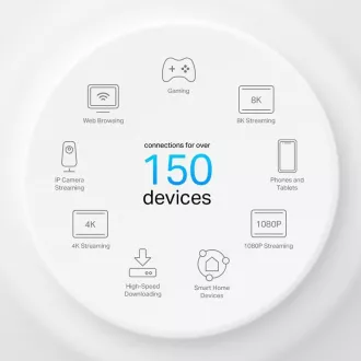TP-Link Deco X50-PoE (3-as csomag) WiFi6 Mesh (AX3000, 2, 4GHz/5GHz, 1x2, 5GbELAN/WAN, 1xGbELAN/WAN, 1xPoE)