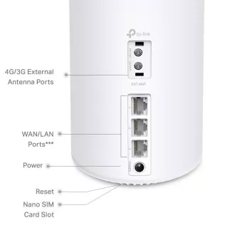 TP-Link Deco Deco Deco X10-4G(1-pack) WiFi6 Mesh (AX1500, 2, 4GHz/5GHz, 3xGbELAN/WAN, 3G, 4G LTE, 1xnanoSIM)