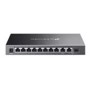 TP-Link OMADA switch ES210GMP (9xGbE, 1xGbE/SFPcombo, 8xPoE , 123W, ventilátor nélküli)
