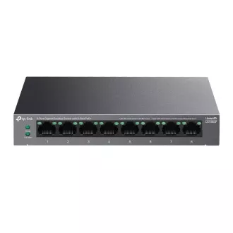 TP-Link LiteWave switch LS108GP (8xGbE, 8xPoE , 62W, ventilátor nélküli)
