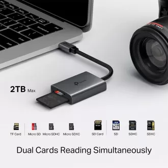 TP-Link UA440C kártyaolvasó (1xUSB-C3.2Gen1, 1xmicroSD, 1xSD)