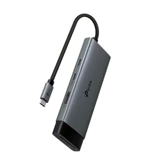 TP-Link UH7020C USB-C hub 7in1 (2x USB3.2Gen1, 1xUSB-C3.2Gen1, 1xHDMI, 1xSD, 1xmicroSD, PD 100W)