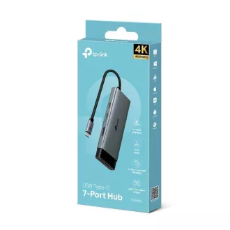 TP-Link UH7020C USB-C hub 7in1 (2x USB3.2Gen1, 1xUSB-C3.2Gen1, 1xHDMI, 1xSD, 1xmicroSD, PD 100W)