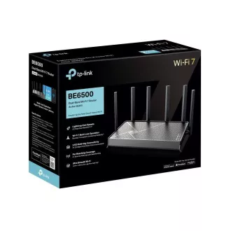 TP-Link Archer BE400 EasyMesh WiFi7 router(BE6500, 2, 4GHz/5GHz, 1x2, 5GbEWAN, 1x2, 5GbELAN, 3xGbELAN, 1xUSB3.0)