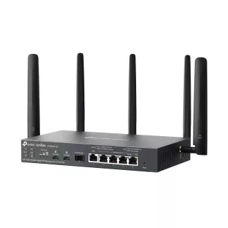 TP-Link ER706WP-4G OMADA VPN 4G Cat6 router (AX3000, 1xSFP WAN/LAN, 1xGbEWAN, 4xGbELAN/WAN, 4xPoE , 45W, 2xnanoSIM)