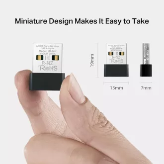MERCUSYS MA14N WiFi6 USB nano adapter (AX300, 2, 4GHz, USB2.0)