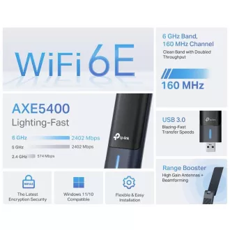 TP-Link Archer TX50UH WiFi6 USB adapter (AX3000, 2, 4GHz/5GHz/6GHz)