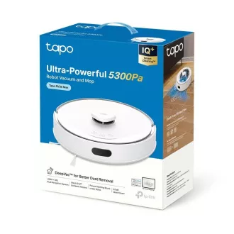 TP-Link Tapo RV30 Max robotporszívó felmosóval (LiDAR IMU, 2, 4 GHz, BT, fehér)