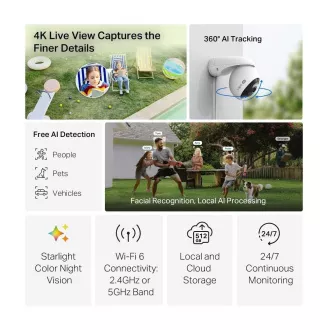 TP-Link Tapo C560WS kültéri kamera (8MP, 4K 2160p, WiFi, IR 30m, microSD kártya) TP-Link Tapo C560WS kültéri kamera (8MP, 4K 2160p, WiFi, IR 30m, microSD kártya)