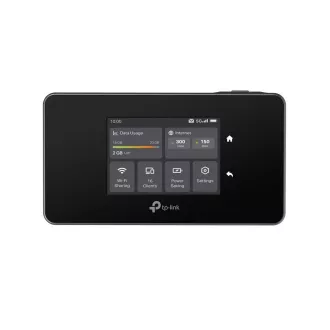 TP-Link M8550 hordozható WiFi6E router (AXE3600, 5G/4G LTE, 2, 4GHz/5GHz/6GHz, 1xGbE, 1xUSB-C, 1xnanoSIM, 1xmicroSD)
