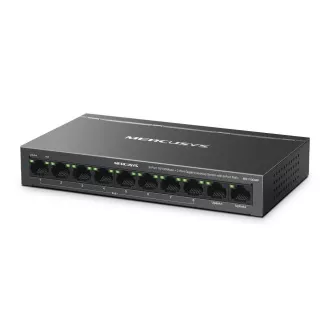MERCUSYS switch MS110CMP (10x100Mb/s, 8xPoE , 115W, ventilátor nélküli)