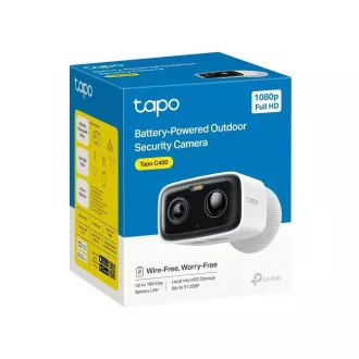 TP-Link Tapo C400 kültéri kamera (2MP, FullHD, 1080p, IR 10m, WiFi, micro SD kártya, IP65) TP-Link Tapo C400 kültéri kamera (2MP, FullHD, 1080p, IR 10m, WiFi, micro SD kártya, IP65)