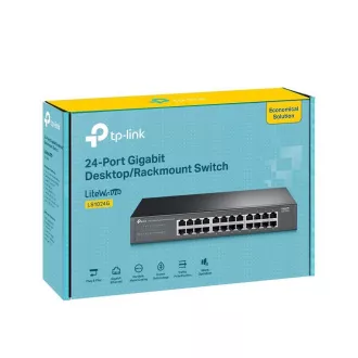 TP-Link LiteWave switch LS1024G (24xGbE, ventilátor nélküli)