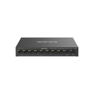 MERCUSYS switch MS110CP (8x100Mb/s, 2xGbE, 8xPoE , 65W, ventilátor nélküli)