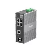 TP-Link OMADA ipari switch IES206G (4xGbE, 1xGbE/SFPcombo, 1xSFP, DIN, IP40, ventilátor nélküli)