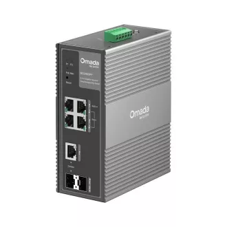TP-Link OMADA ipari switch IES206GPP (4xGbE, 1xGbE/SFPcombo, 1xSFP, 3xPoE , 1xPoE  , 120W, DIN, IP40, ventilátor nélküli)