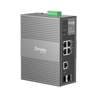TP-Link OMADA ipari switch IES206GPP (4xGbE, 1xGbE/SFPcombo, 1xSFP, 3xPoE , 1xPoE  , 120W, DIN, IP40, ventilátor nélküli)