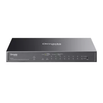 TP-Link OMADA switch ES210GP (9xGbE, 1xGbE/SFPcombo, 8xPoE , 63W, ventilátor nélküli)