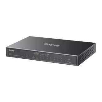 TP-Link OMADA switch ES210GP (9xGbE, 1xGbE/SFPcombo, 8xPoE , 63W, ventilátor nélküli)