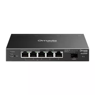 TP-Link OMADA switch SG2206MP (5xGbE, 1xSFP, 4xPoE , 63W, ventilátor nélküli)