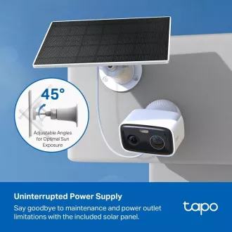 TP-Link Tapo C400 KIT kültéri kamera, napelem (2MP, 1080p, IR 10m, WiFi, micro SD kártya, IP65)