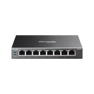 TP-Link OMADA switch ES208GP (8xGbE, 8xPoE , 64W, ventilátor nélküli)