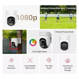 MERCUSYS MC500 kültéri-kültéri kamera (FHD, 1080p, IR 30m, WiFi, microSD)