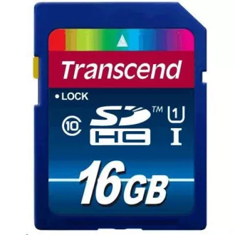 TRANSCEND SDHC kártya 16 GB Premium, Class 10 UHS-I, 300X (45 MB / s)