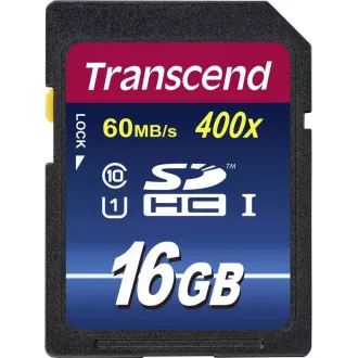 TRANSCEND SDHC kártya 16 GB Premium, Class 10 UHS-I, 300X (45 MB / s)