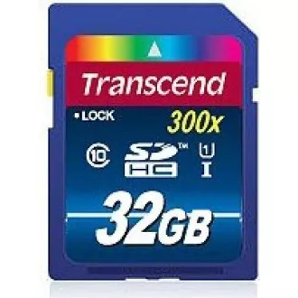 TRANSCEND SDHC kártya 32 GB Premium, Class 10 UHS-I, 300X