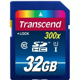 TRANSCEND SDHC kártya 32 GB Premium, Class 10 UHS-I, 300X
