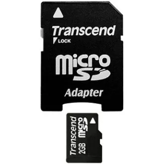 TRANSCEND MicroSD kártya 2 GB, adapter nélkül TRANSCEND MicroSD kártya 2 GB, adapter nélkül
