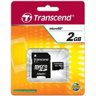 TRANSCEND MicroSD kártya 2 GB, adapter nélkül TRANSCEND MicroSD kártya 2 GB, adapter nélkül