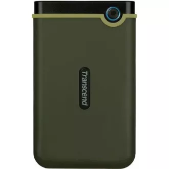 TRANSCEND Külső merevlemez USB 3.0 StoreJet 25M3G, Slim, 1TB, fekete (SATA, gumiborítású, ütésálló)