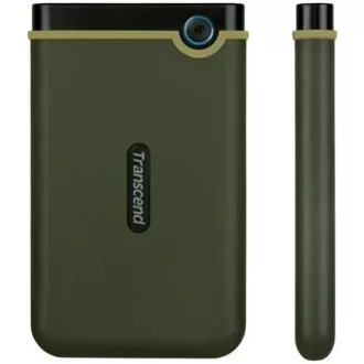TRANSCEND Külső merevlemez USB 3.0 StoreJet 25M3G, Slim, 1TB, fekete (SATA, gumiborítású, ütésálló)