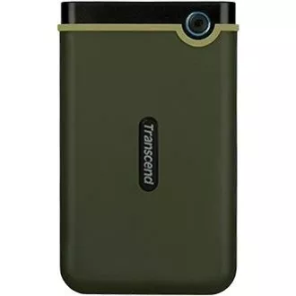 TRANSCEND Külső merevlemez USB 3.0 StoreJet 25M3G, Slim, 2TB, fekete (SATA, gumiház, ütésgátló)